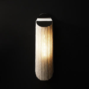 Alisa Plated Aluminum Tassel Long Wall Lamp, wall sconce - view 3