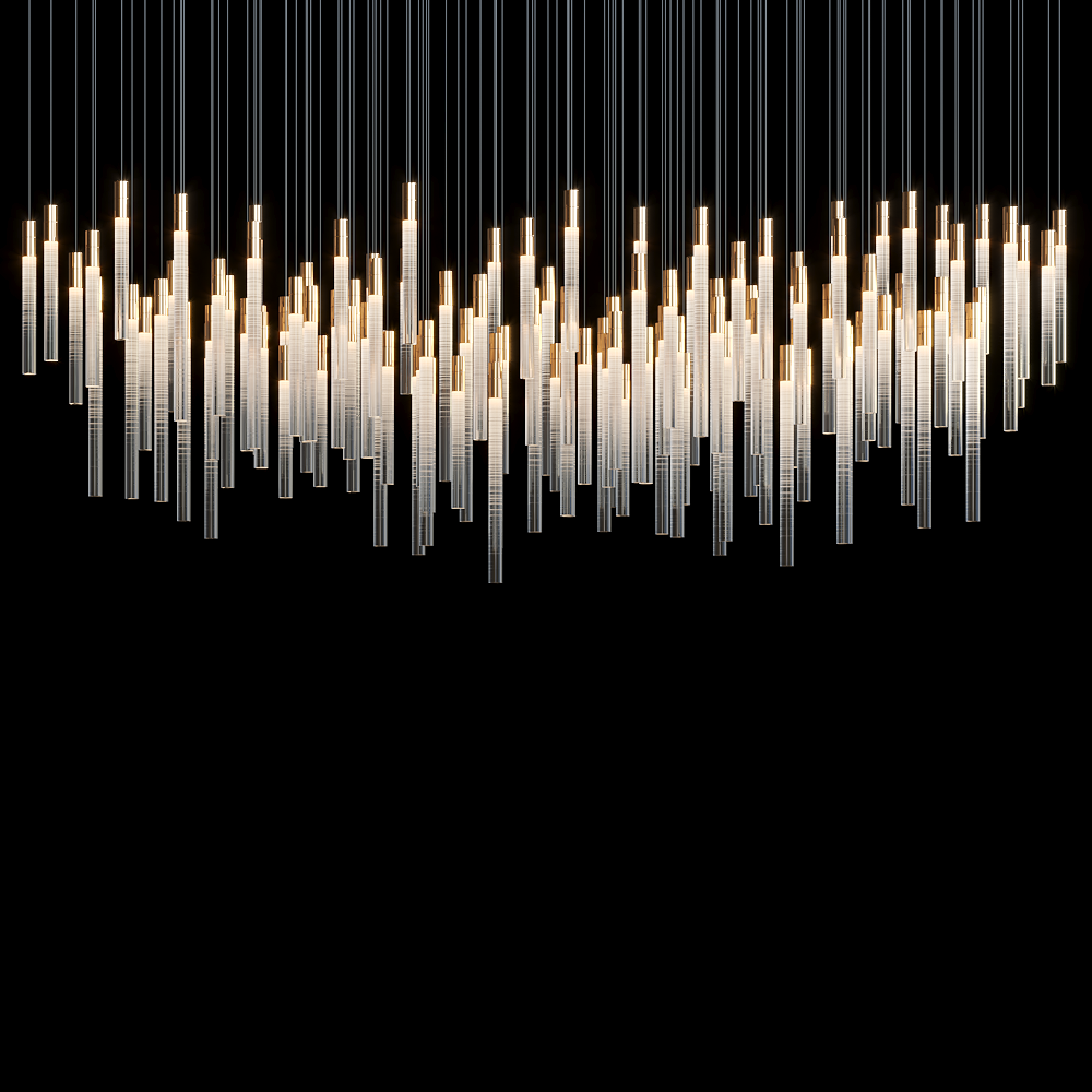 Velmora Frosted Tube Cluster Chandelier - view 6