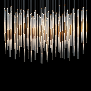 Velmora Frosted Tube Cluster Chandelier - view 3