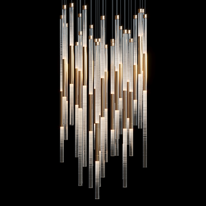 Velmora Frosted Tube Cluster Chandelier - view 7