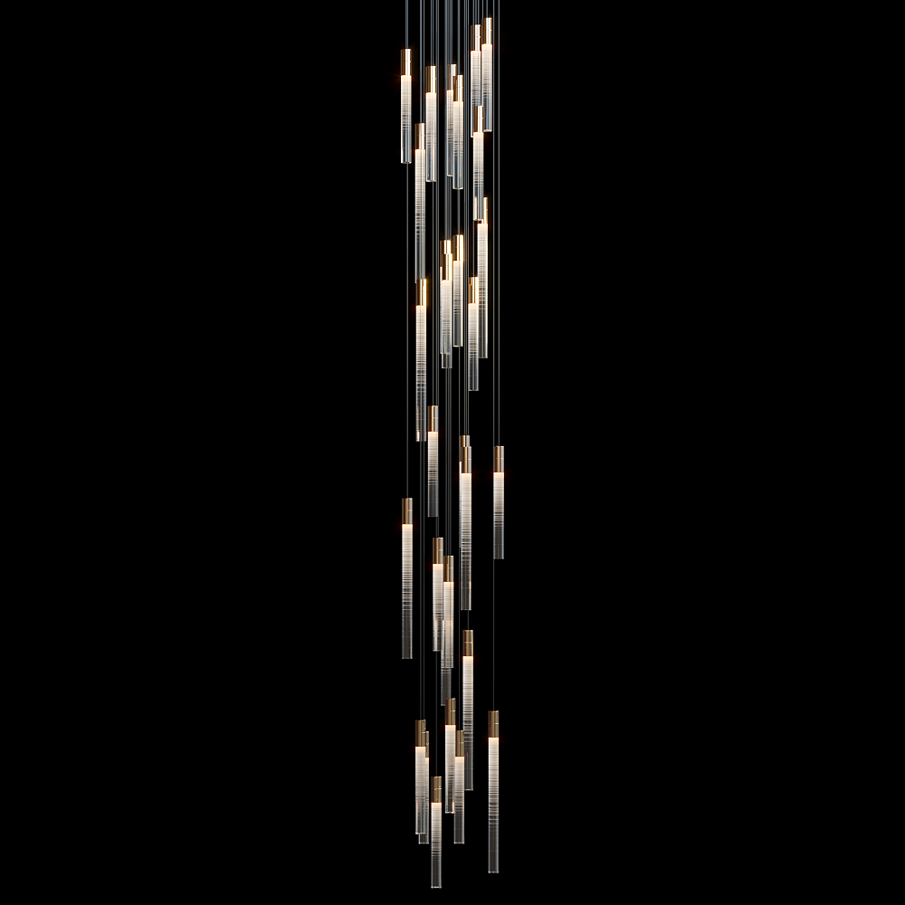 Velmora Frosted Tube Cluster Chandelier - view 8