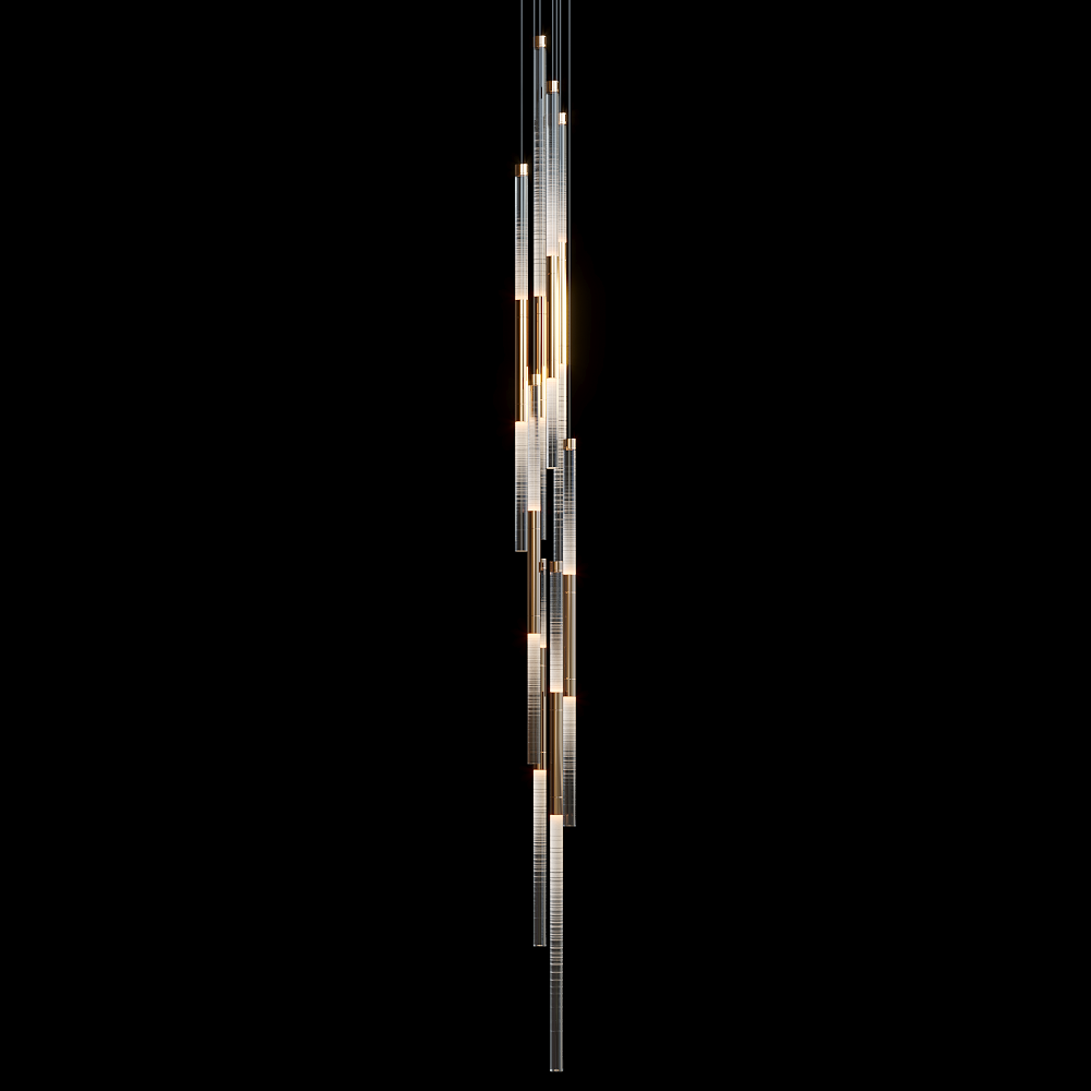 Velmora Frosted Tube Cluster Chandelier - view 9