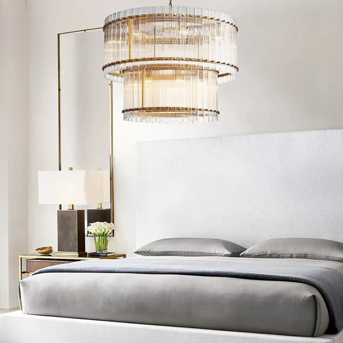 Tina Two-Tier Luxury Round Chandelier 22" - view 8