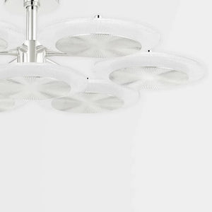 Ovo Ice Glass Round Chandelier 37.75" - view 3