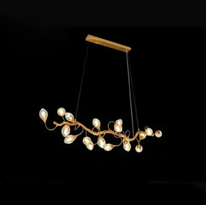 Art Clear Elegance Bubble Branch Linear Chandelier