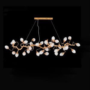Art Clear Elegance Bubble Branch Linear Chandelier
