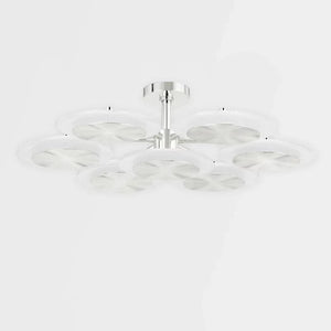 Ovo Ice Glass Round Chandelier 37.75" - view 5