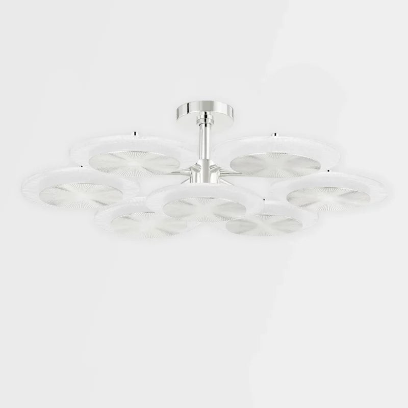 Ovo Ice Glass Round Chandelier 37.75" - view 5