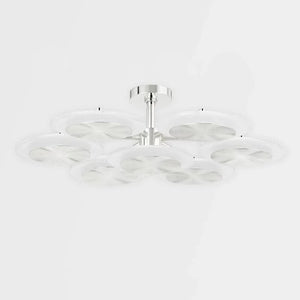 Ovo Ice Glass Round Chandelier 37.75" - view 6