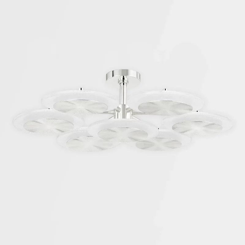 Ovo Ice Glass Round Chandelier 37.75" - view 6