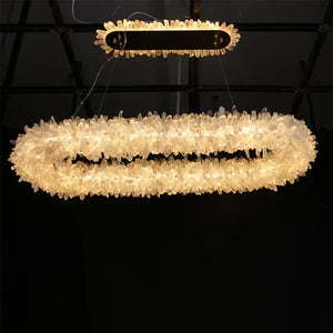 Modern Round/Oval/Linear/Square Natural Crystal Chandelier - view 23