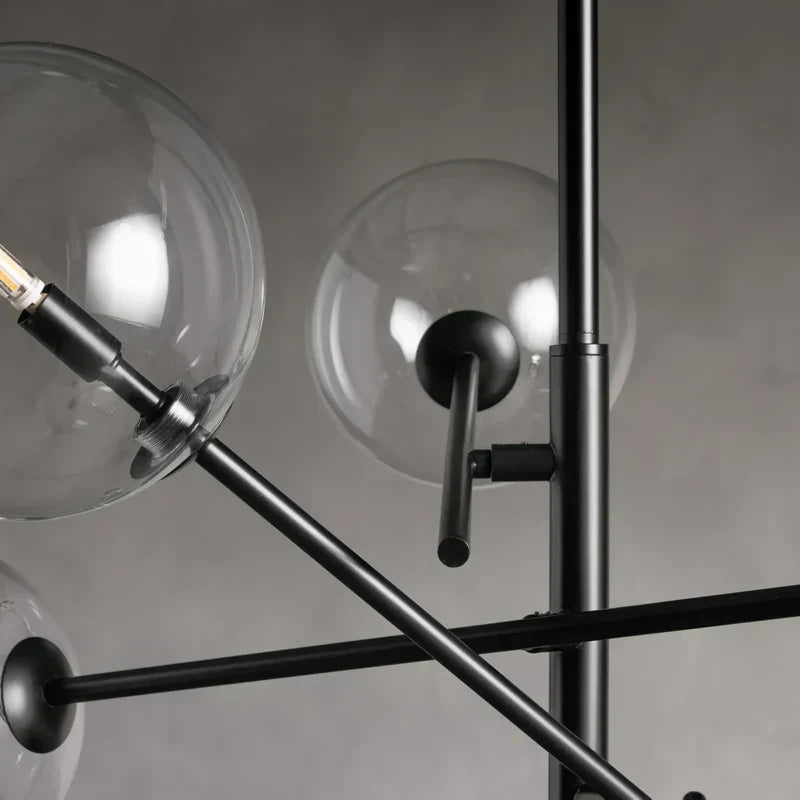 Modern Roscoe Glass Ball Chandelier - view 9