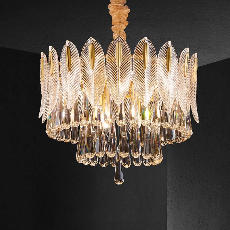Fashion 2-Tier Crystal Chandelier 24", two-tier