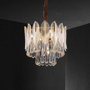 Fashion 2-Tier Crystal Chandelier 18", two-tier