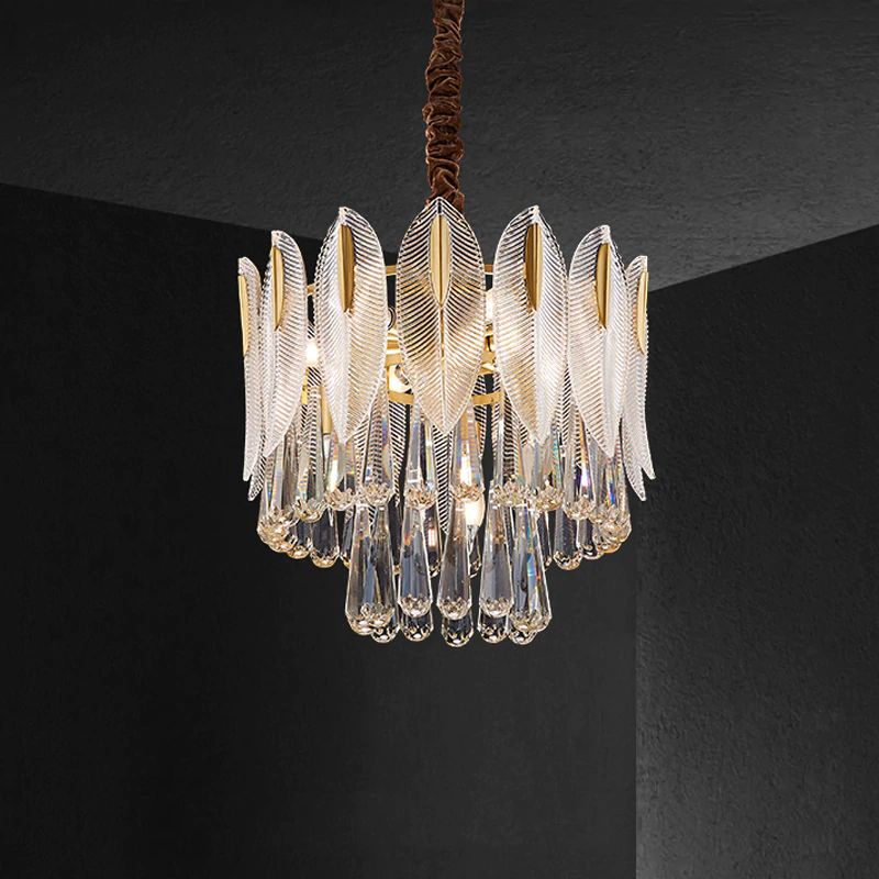 Fashion 2-Tier Crystal Chandelier 18", two-tier