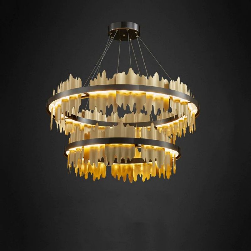 Morden 2-Tier Round Chandelier, two-tier
