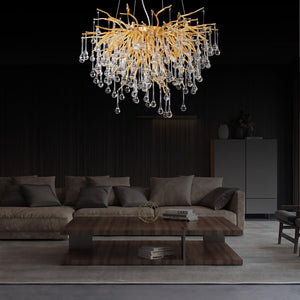 Doris Rain Branch Chandelier 23.5"D Gold - view 4