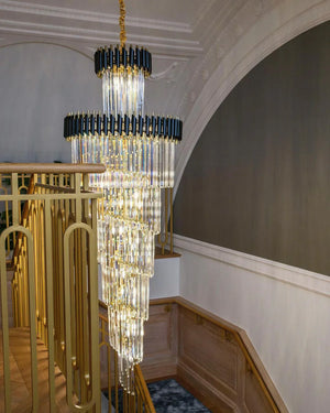 Spiral Crystal Chandelier For Foyer/ Staircase - view 17