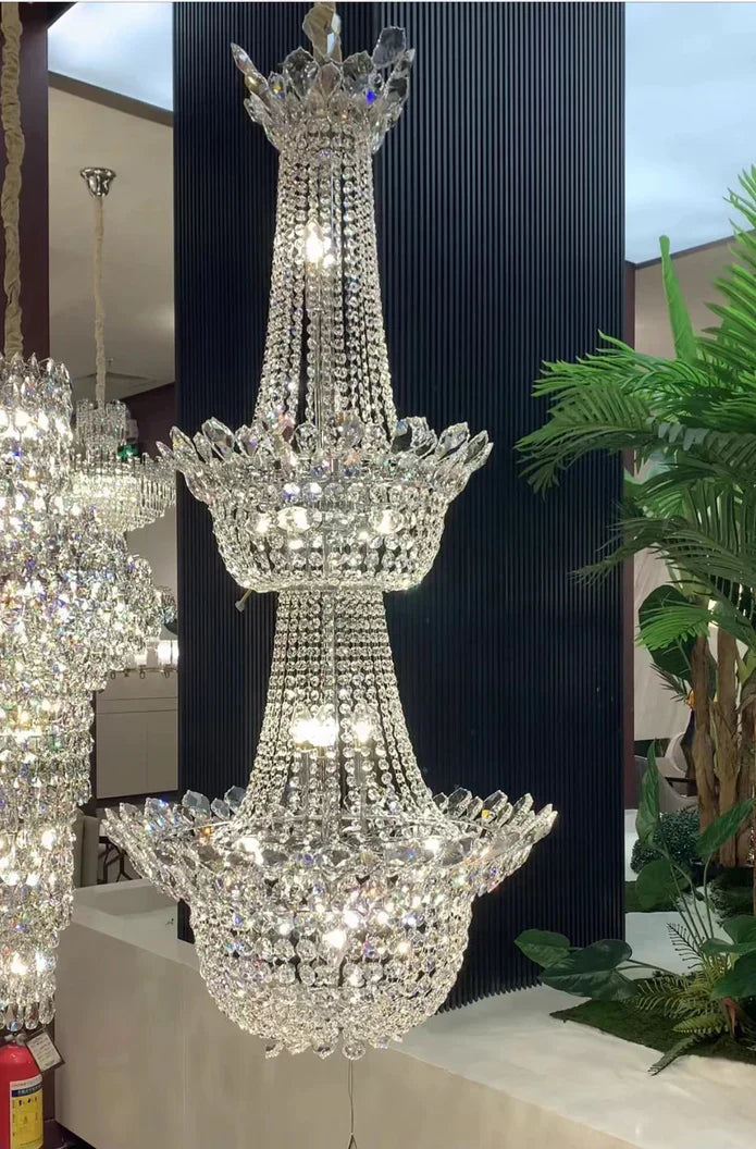 Luxury Empire Branch Crystal Chandelier Pendant Light for Entryway and Foyer - view 7