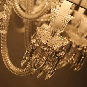 Large Light Luxury Classic Tiered Crystal Candle shaded Chandelier for High-ceiling Rooms/Living Room - view 5