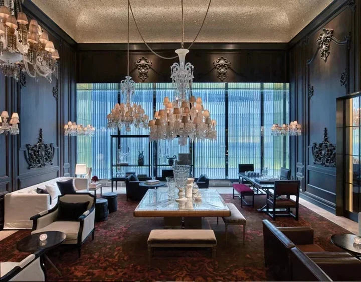 Large Light Luxury Classic Tiered Crystal Candle shaded Chandelier for High-ceiling Rooms/Living Room - view 4