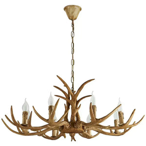 Affordable Vintage Rustic Resin Antler Candelabra Chandelier for Living Room / Restaurant / Cafe / Bar - view 10