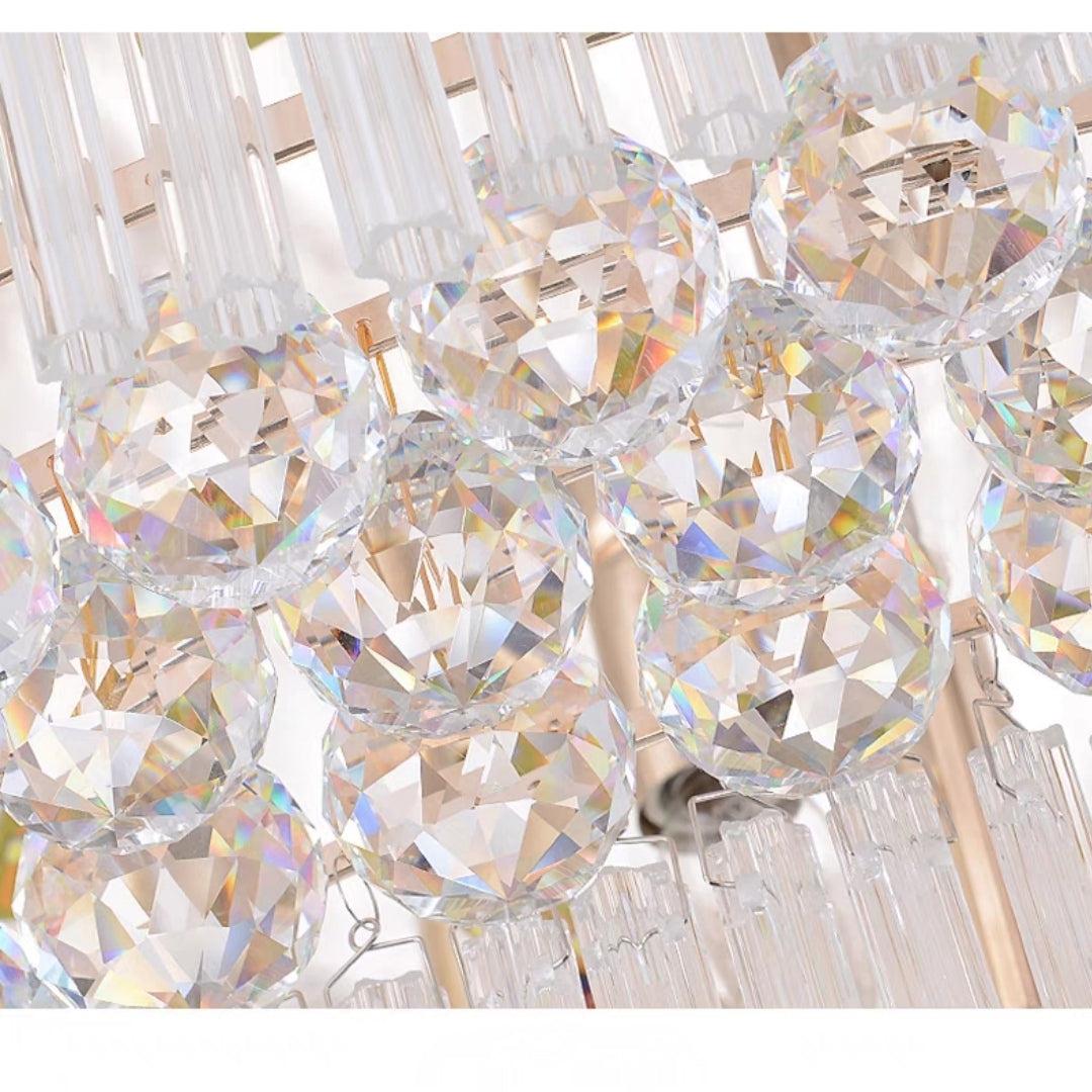 Extra Large Three Layers Round Luxury Flush Mounted Crystal Chandelier for Living Room - view 14