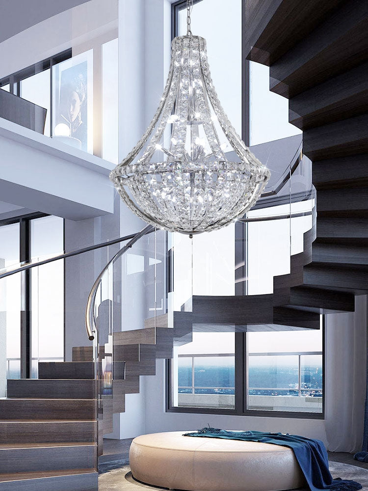 Extra Large Luxury and Elegant Crystal Chandelier for Living Room/Staircase/Foyer/Villa/Duplex Hall - view 4