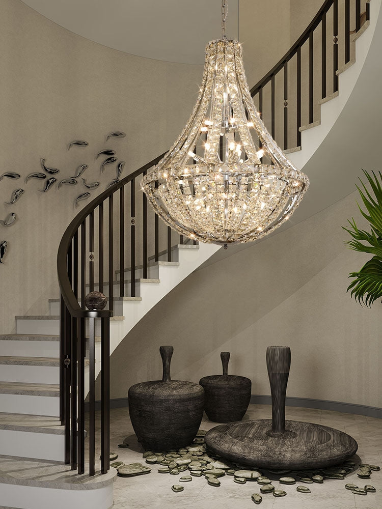 Extra Large Luxury and Elegant Crystal Chandelier for Living Room/Staircase/Foyer/Villa/Duplex Hall - view 7