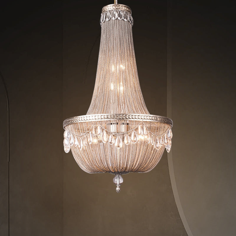Oversize Modern Metal Art Luxury Crystal Chandelier for Duplex Hall/Staircase/Villa/Foyer - view 4