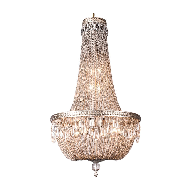 Oversize Modern Metal Art Luxury Crystal Chandelier for Duplex Hall/Staircase/Villa/Foyer - view 3