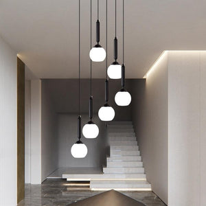 Extra Large Nordic Minimalist Long Pendant Light for Spiral Staircase/High-ceiling Room, chandelier - view 2