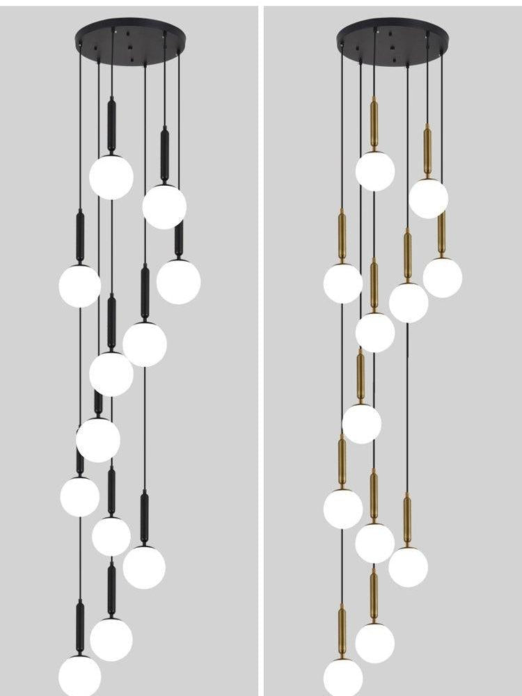 Extra Large Nordic Minimalist Long Pendant Light for Spiral Staircase/High-ceiling Room, chandelier - view 7