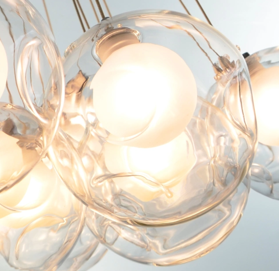 Oversize Modern Glass Ball Bubble Light Art Chandelier for Living/Dining Room/Clothing Store - view 9