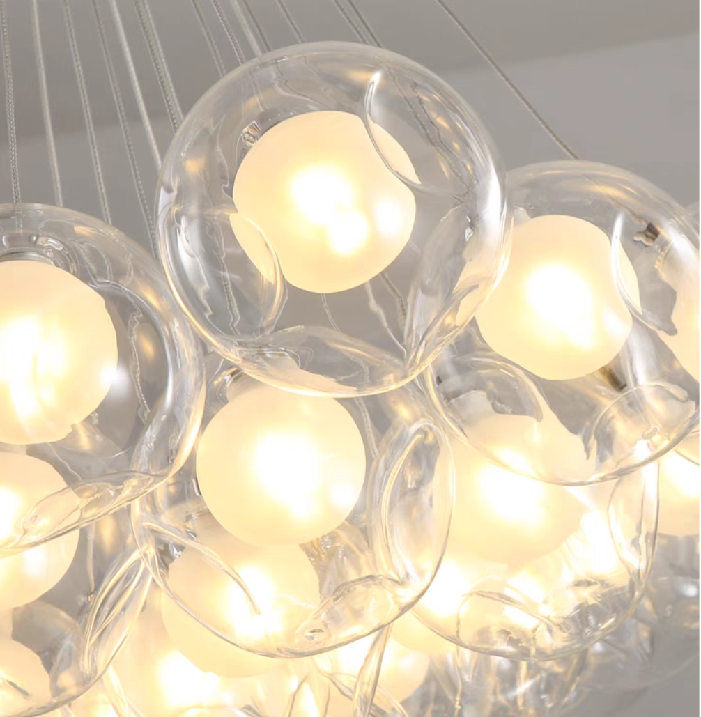 Oversize Modern Glass Ball Bubble Light Art Chandelier for Living/Dining Room/Clothing Store - view 8