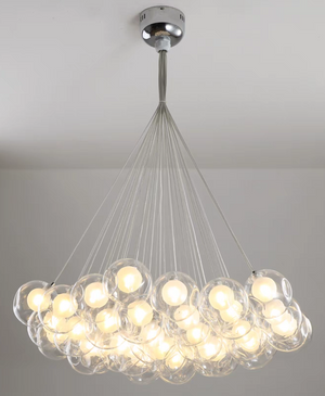 Oversize Modern Glass Ball Bubble Light Art Chandelier for Living/Dining Room/Clothing Store - view 6