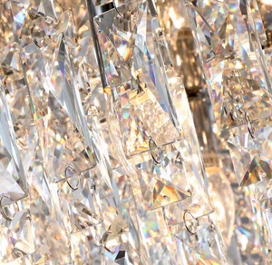 Oversize Luxury Flush Mount Crystal Chandelier for Living Room/Bedroom - view 4