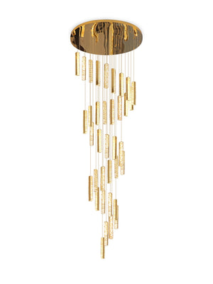Extra Large Modern Spiral Crystal Ceiling Light Decoration for Staircase/ High Ceiling Living Room/ Hotel Lobby/ Hallway - view 2