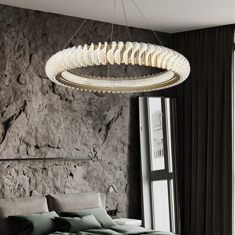 Extra Large Tiers Modern Stainless Steel Ring Chandelier for Living Room/Foyer/Big Entrys - view 3