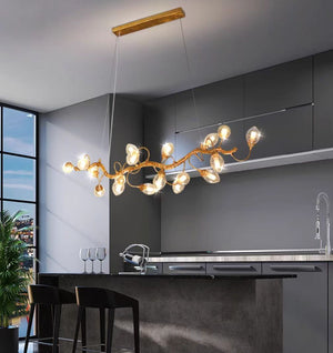 Modern Art Extra Large Branch Style Chandelier with Clear Bubble Glass Eggs for Dining Room and Living Room - view 4