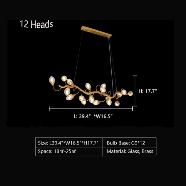 Modern Art Extra Large Branch Style Chandelier with Clear Bubble Glass Eggs for Dining Room and Living Room - view 16