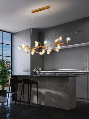 Modern Art Extra Large Branch Style Chandelier with Clear Bubble Glass Eggs for Dining Room and Living Room - view 9