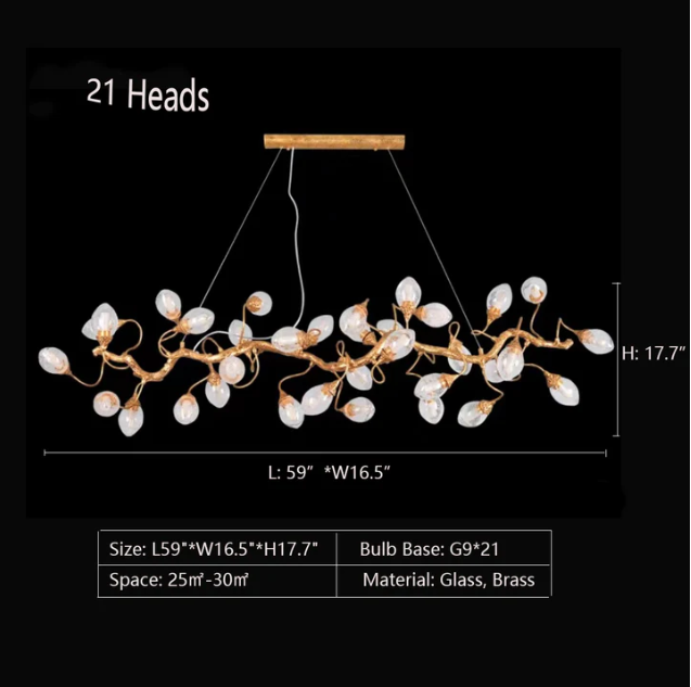 Modern Art Extra Large Branch Style Chandelier with Clear Bubble Glass Eggs for Dining Room and Living Room - view 18