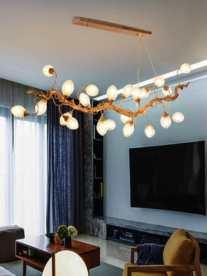 Modern Art Extra Large Branch Style Chandelier with Clear Bubble Glass Eggs for Dining Room and Living Room - view 11