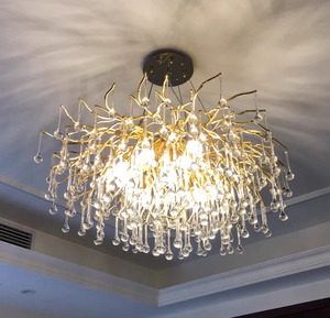 Stunning Tree Branch Crystal Chandelier with Clear Teardrop-shaped for Living/Dining Room - view 21