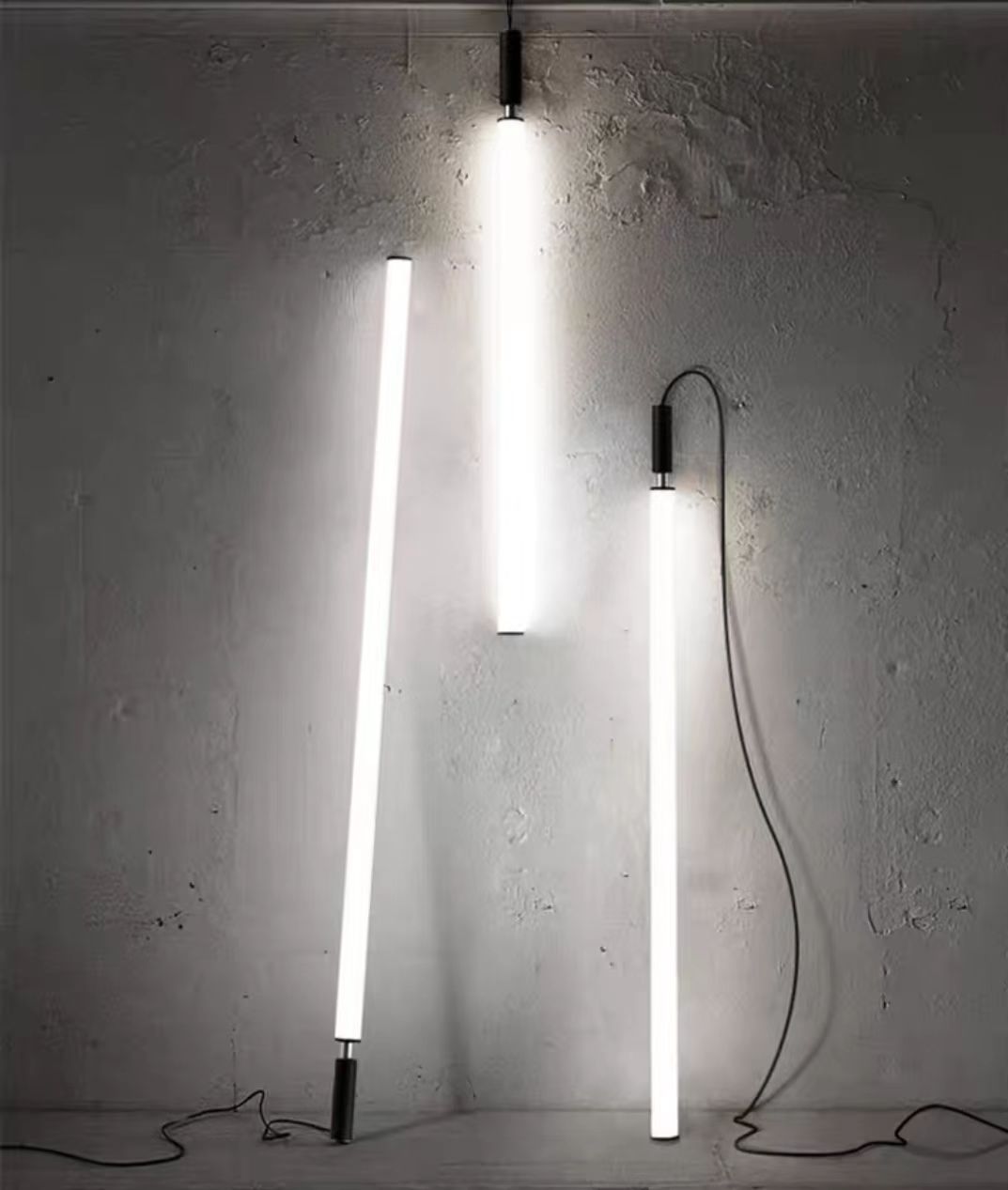 Nordic Fashion Minimalist Black Straight Pendant Chandelier for Bedside/Staircase/Loft/Duplex - view 11