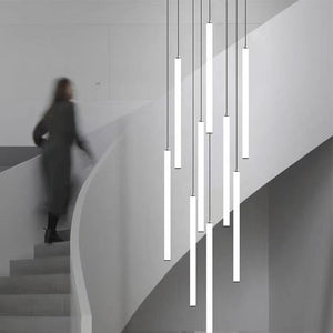 Scandinavia Minimalist White Pendant Light for Bedside/Dining Room/Staircase, chandelier