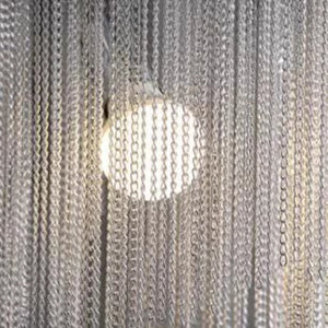 Oversized Art Fashion Spiral Tassel Aluminum Chain Chandelier for Living Room/Foyer - view 15
