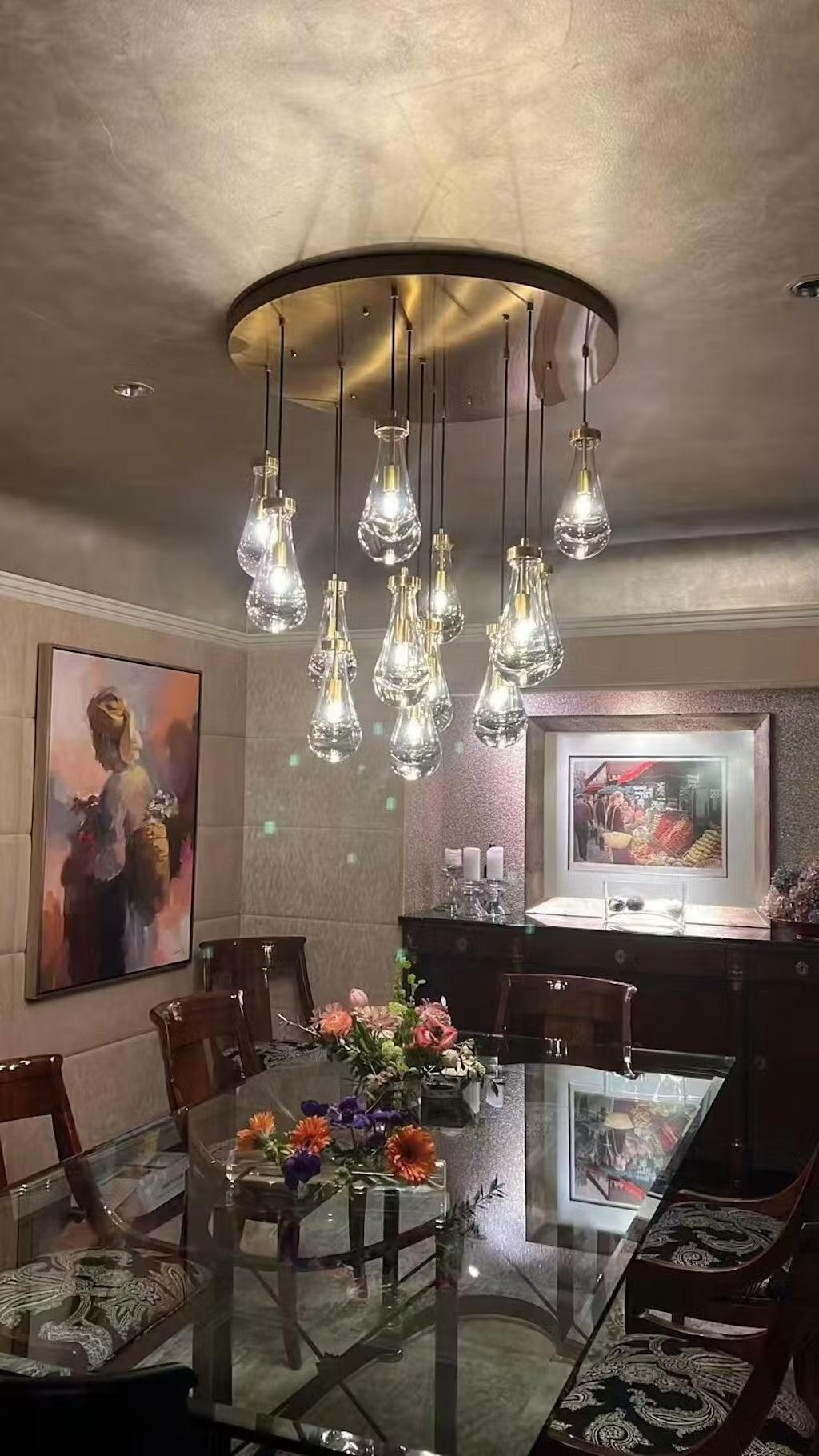 Raindrop Round Chandelier 36" - view 5