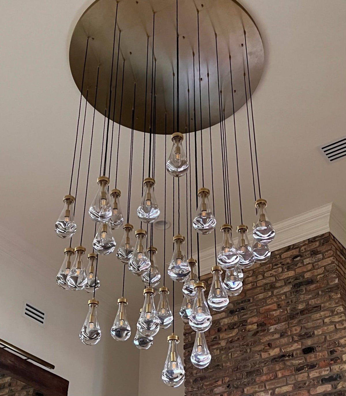 Raindrop Round Chandelier 60" - view 12